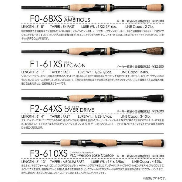 メガバス  ロッド　F1-６１XS リカオン　値下げしました。 Megabass（メガバス） デストロイヤー SP F1-61XS リカオン(スピニング