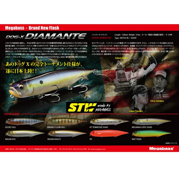 DOG-X DIAMANTE(SILENT) 和銀ハスII | Megabass - メガバス オンライン