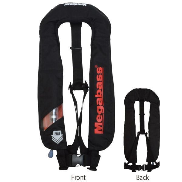 Megabass WP-2 ライフジャケット 黒 LIFE SAVER(JACKET) BLACK MEGABASS | Megabass - メガバス オンライン