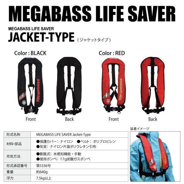 LIFE SAVER(JACKET) RED MEGABASS | Megabass - メガバス オンライン