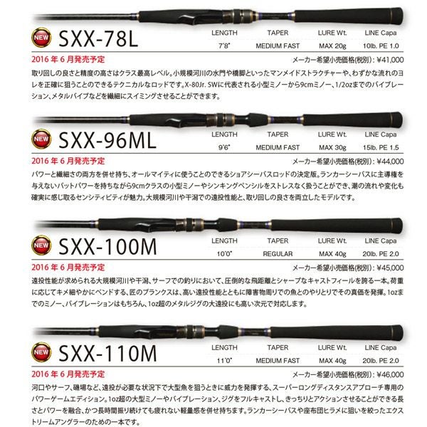 SHADOW XX(NEW) SXX-100M | Megabass - メガバス オンラインショップ