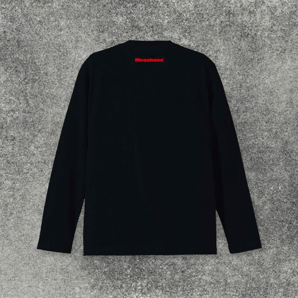 MEGABASS LOGO LONG T-SHIRTS ブラック レッドロゴ | Megabass 