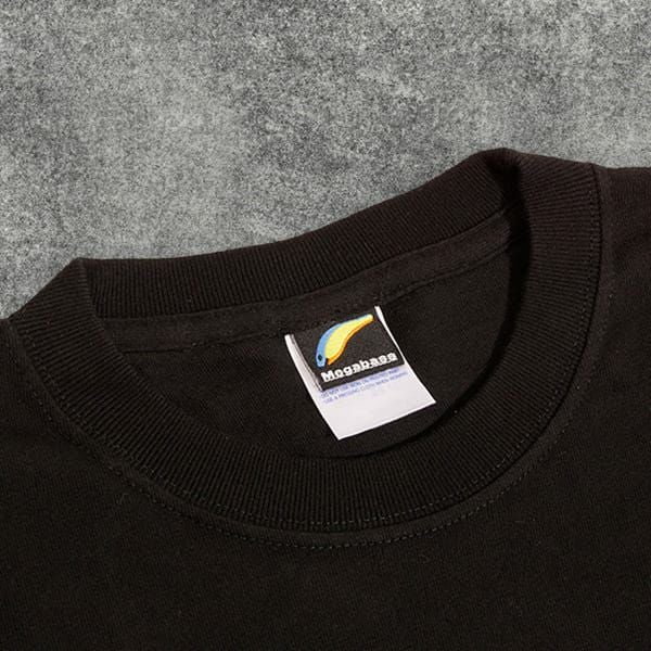 MEGABASS LOGO LONG T-SHIRTS ブラック レッドロゴ | Megabass 