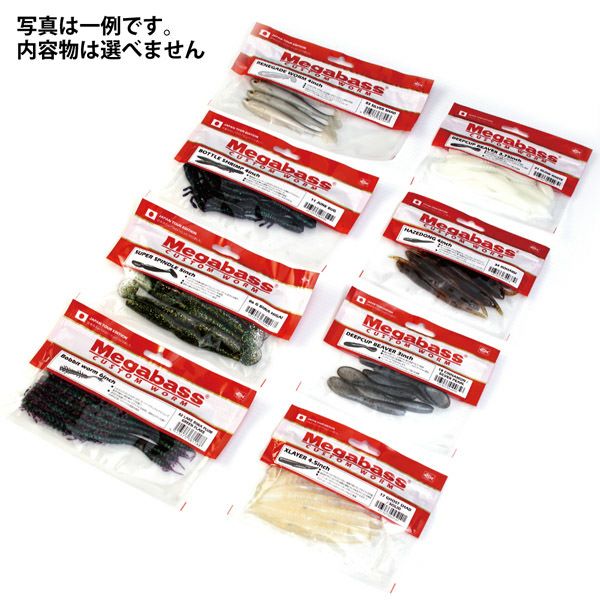 初心者ルアーフィッシングセット バス釣リ用(ワームセット) | Megabass
