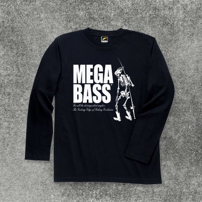 MEGABASS LOGO LONG T-SHIRTS ブラック レッドロゴ | Megabass 