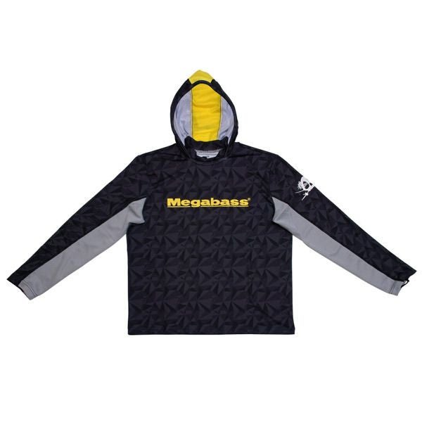 GAME HOODIE BLACK | Megabass - メガバス オンラインショップ