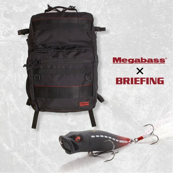 Megabass POPX JET BLACK ブリーフィング MEGABASS X BRIEFING ANGLER PACK POPX SET | Megabass - メガバス