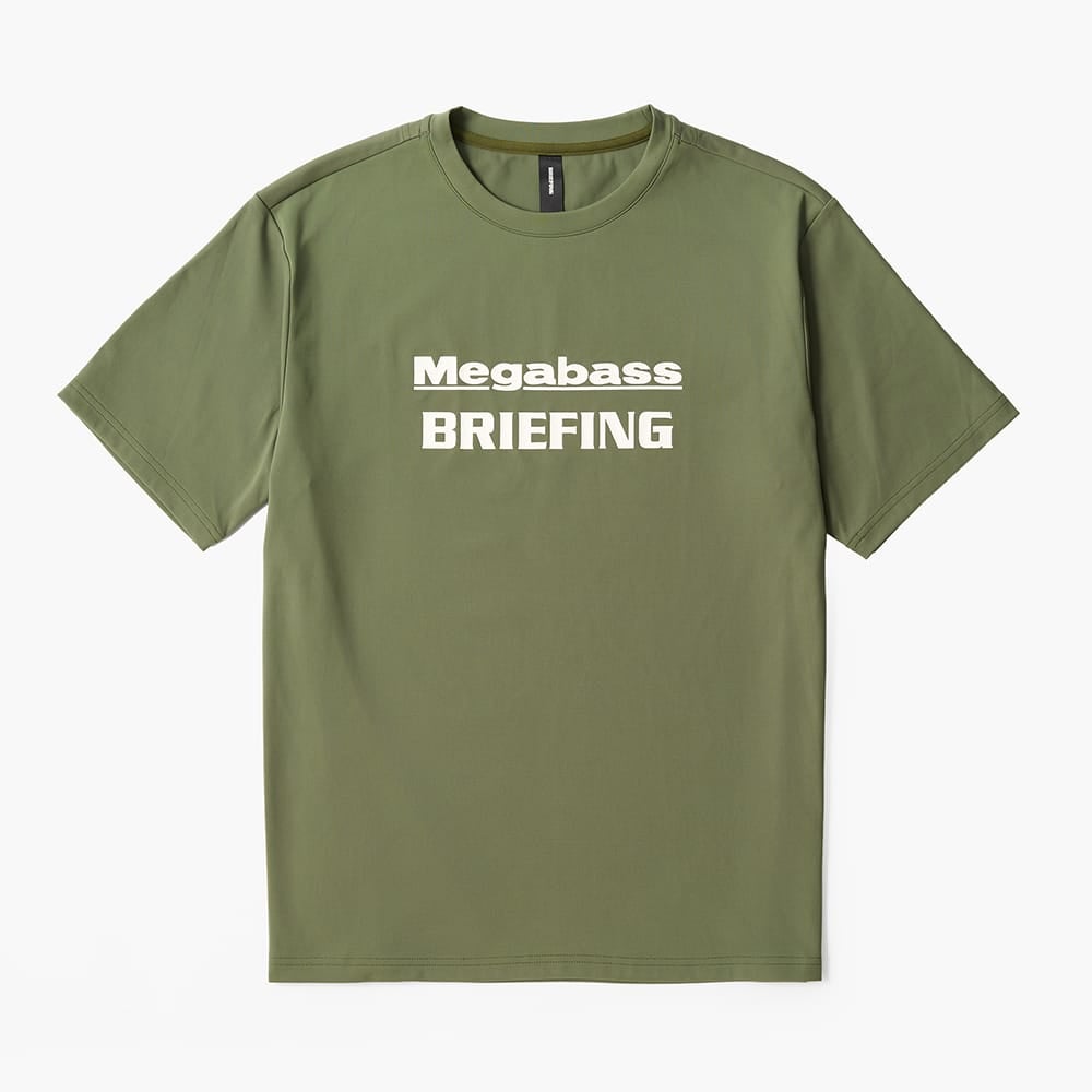 MEGABASS X BRIEFING DRY T-SHIRT OLIVE | Megabass - メガバス
