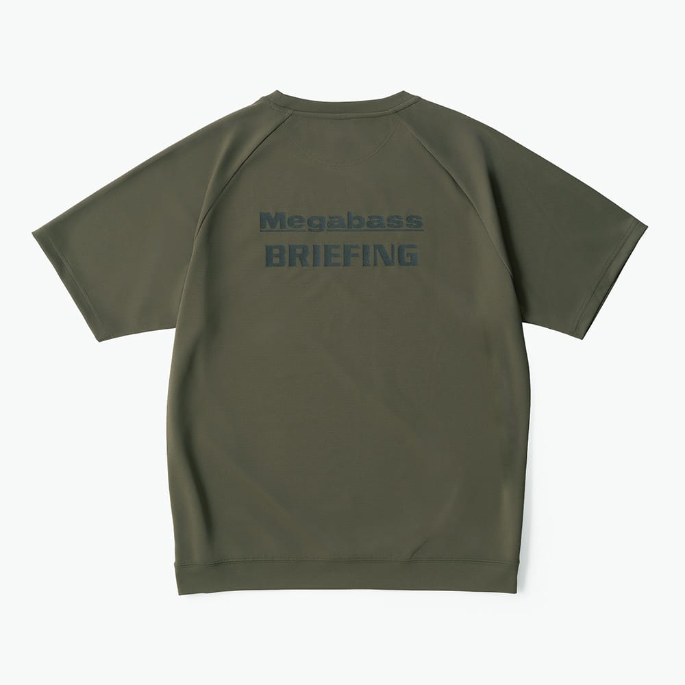 MEGABASS X BRIEFING JOLLY ROGER EMBLEM T-SHIRT OLIVE | Megabass