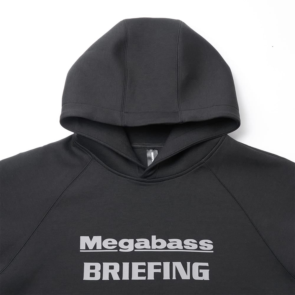 MEGABASS X BRIEFING JOLLY ROGER EMBLEM HOODIE BLACK | Megabass