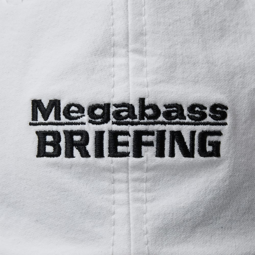 MEGABASS X BRIEFING GLASSHOLD CAP WHITE | Megabass - メガバス