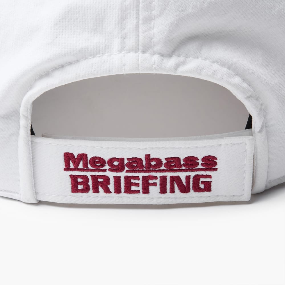 MEGABASS X BRIEFING GLASSHOLD CAP WHITE | Megabass - メガバス
