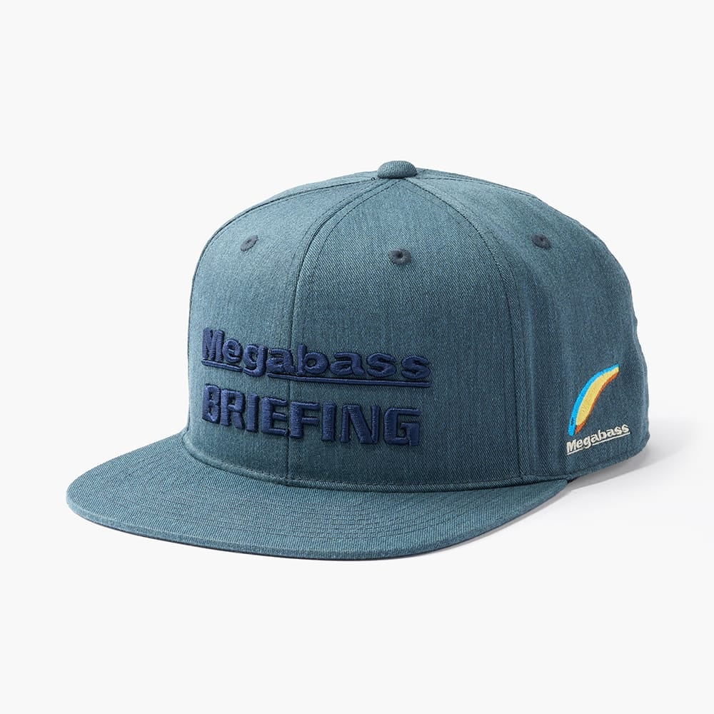 MEGABASS X BRIEFING FLAT VISOR CAP OLIVE | Megabass - メガバス