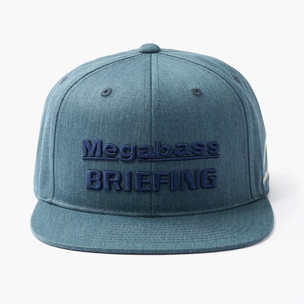 MEGABASS X BRIEFING FLAT VISOR CAP DENIM BLUE | Megabass