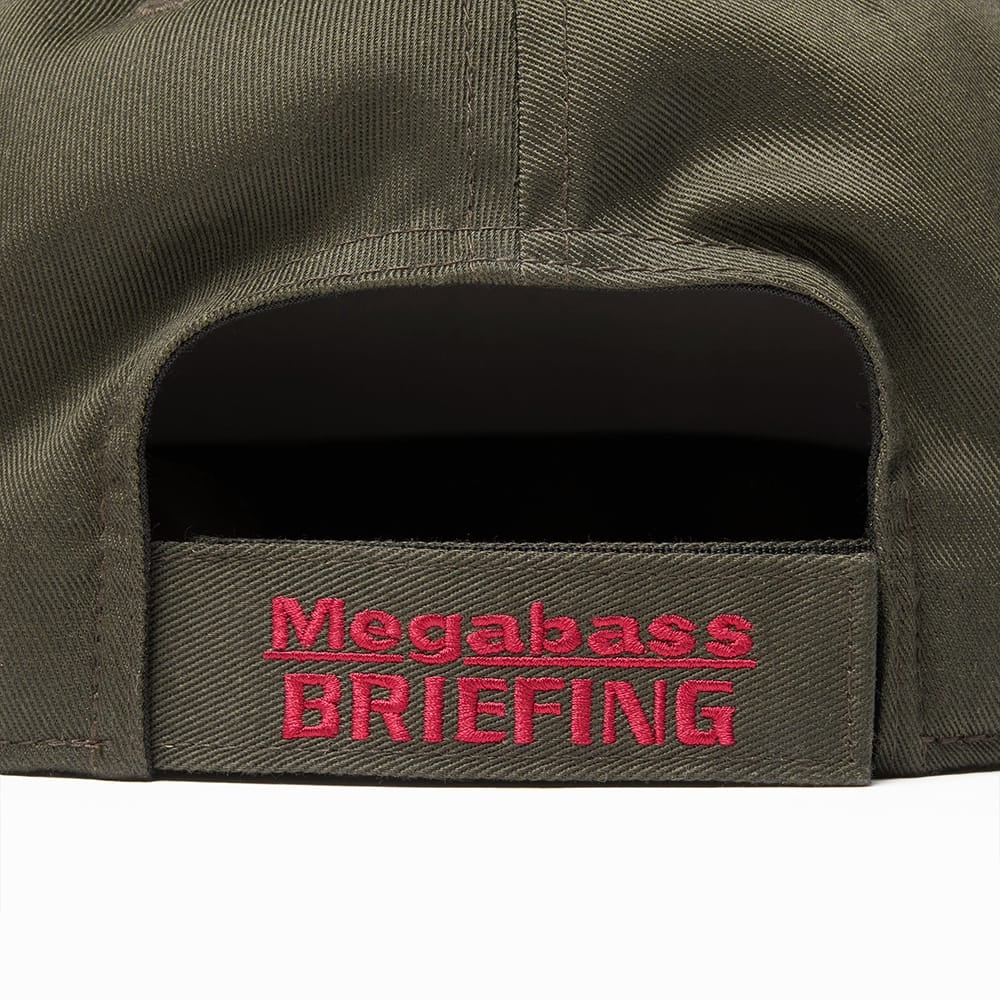 MEGABASS X BRIEFING FLAT VISOR CAP OLIVE | Megabass - メガバス