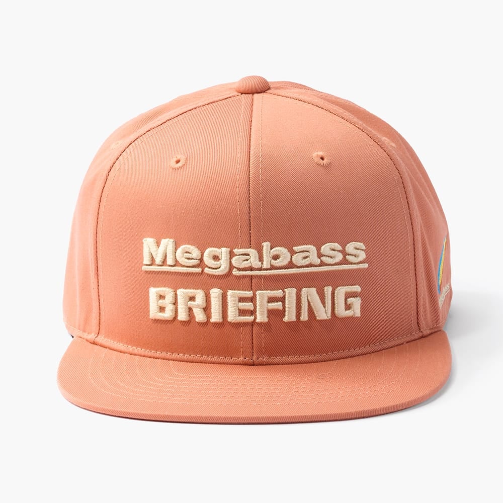 MEGABASS X BRIEFING FLAT VISOR CAP ORANGE | Megabass - メガバス